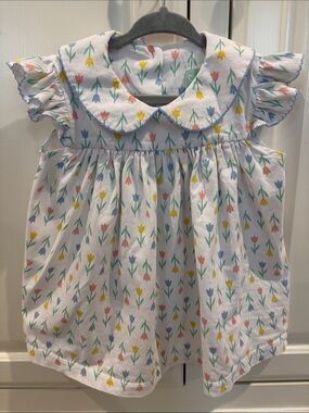 Sage & Lilly Cotton Knit Tulip Print Dress